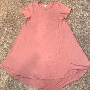 LuLaRoe heathered red Carly dress